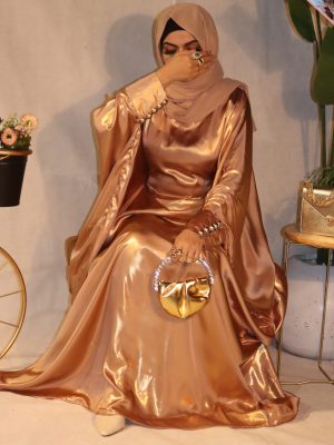 Blush Gold Abaya | Suhaaf