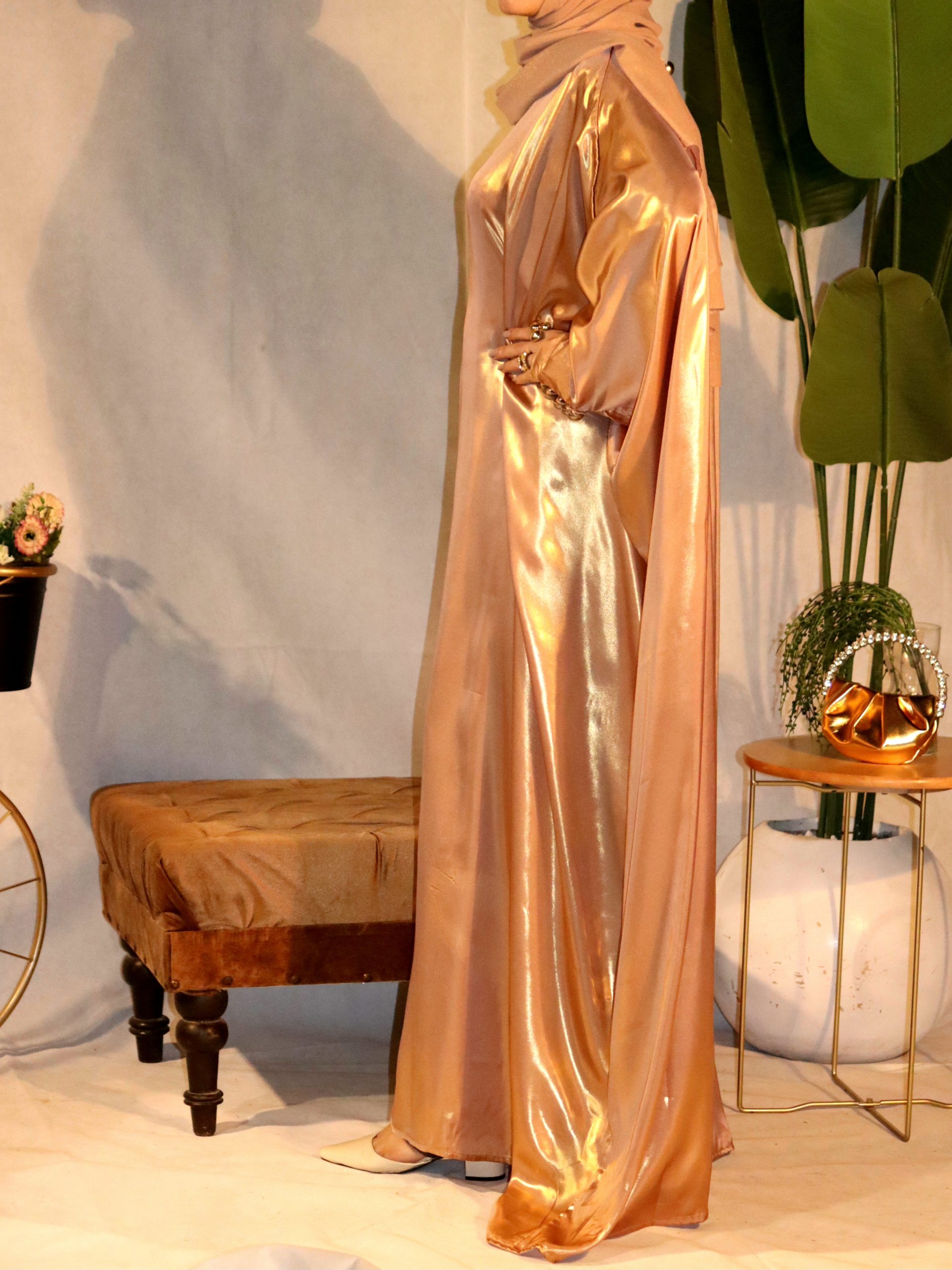Blush Gold Abaya | Suhaaf